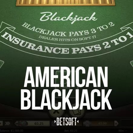 American Blackjack logo by Betsoft Gaming Kyngs Casino
