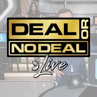 Deal or No Deal Live online game logo by Evolution on kyngs-casino.no