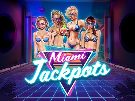Miami Jackpots slot visual from Booming Games available on kyngs-casino.no
