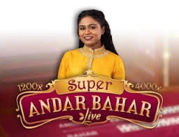 Super Andar Bahar slot visual from Evolution available on kyngs-casino.no